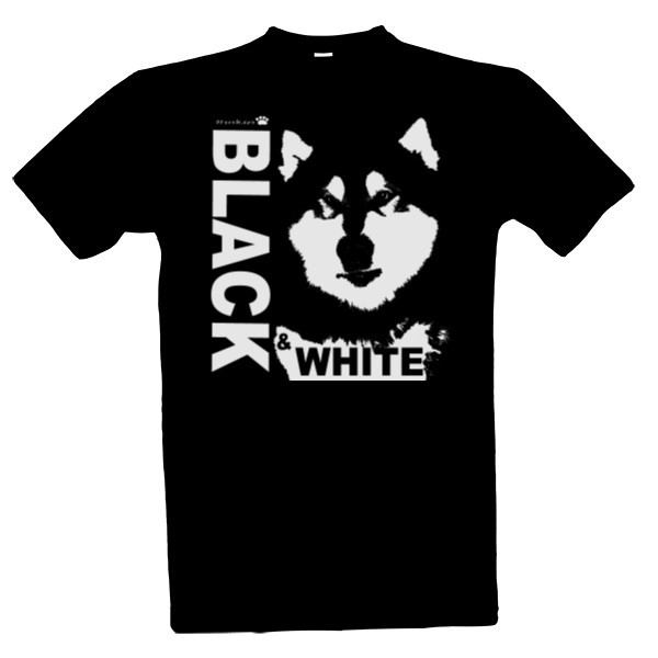 Tričko s potiskem Malamute BW- Lux