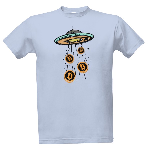 Tričko s potlačou Bitcoin