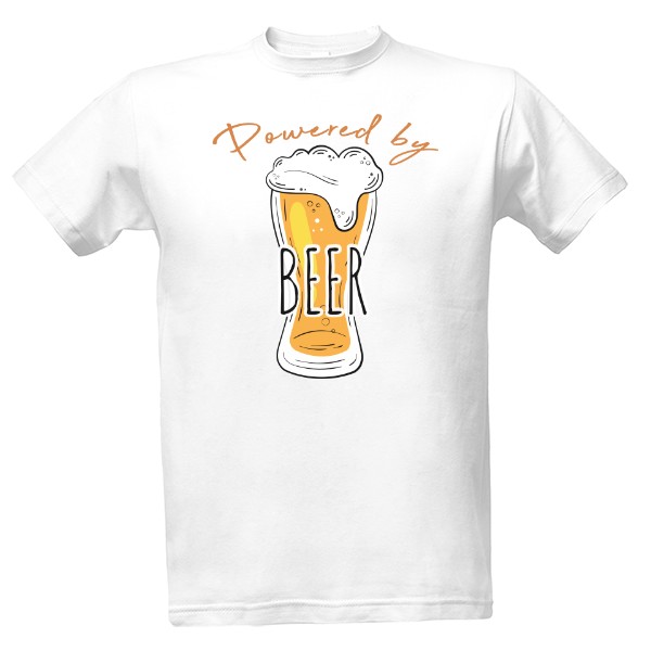 Tričko s potlačou Dad powered by beer