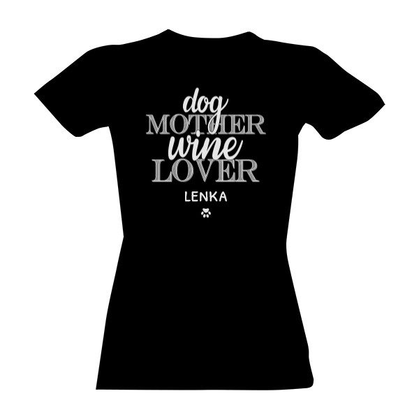 Tričko s potiskem Dog mother