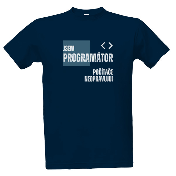 Tričko s potlačou Jsem programátor
