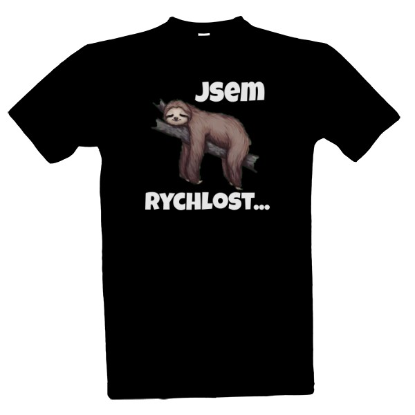 Tričko s potiskem Lenochod 1