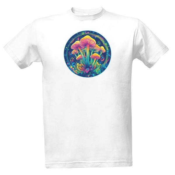 Tričko s potlačou Lisohlávky Hubky