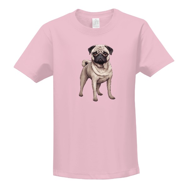 Tričko s potlačou Mops Mopslík