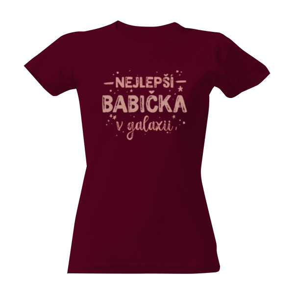 Tričko s potiskem Nejlepší babička v galaxii