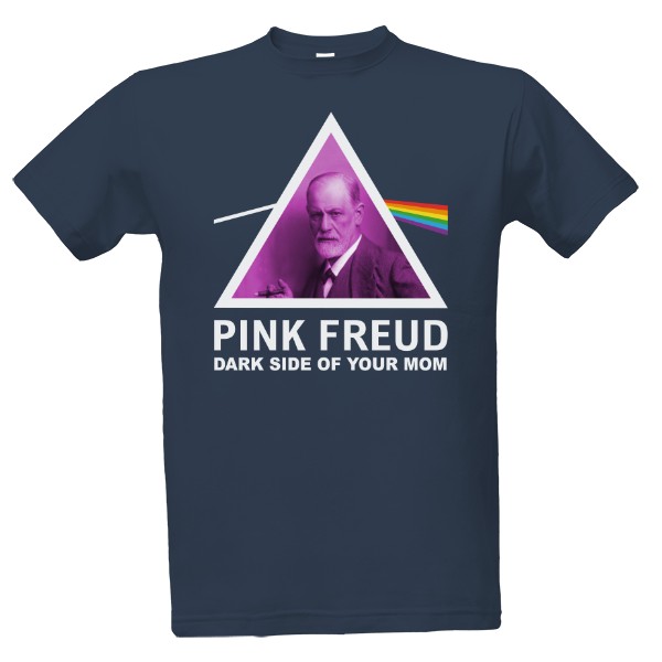Tričko s potiskem PINK FREUD - Dark side of your mom - verze 1