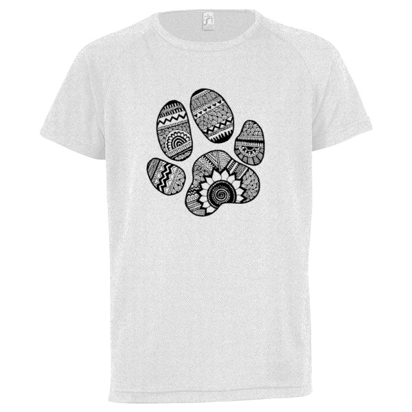 Dětské funkční tričko  s potiskem Tlapa