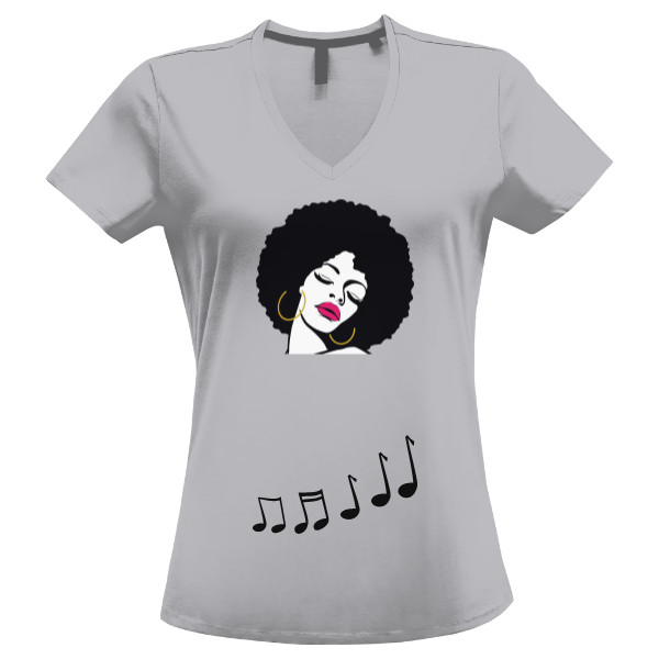 triko s afro zenou