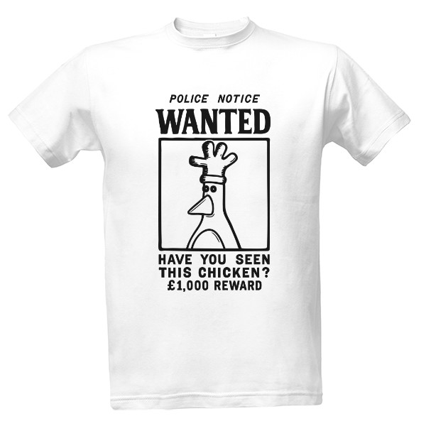 Tričko s potlačou WANTED Chicken