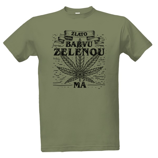 Tričko s potiskem Zelené zlato