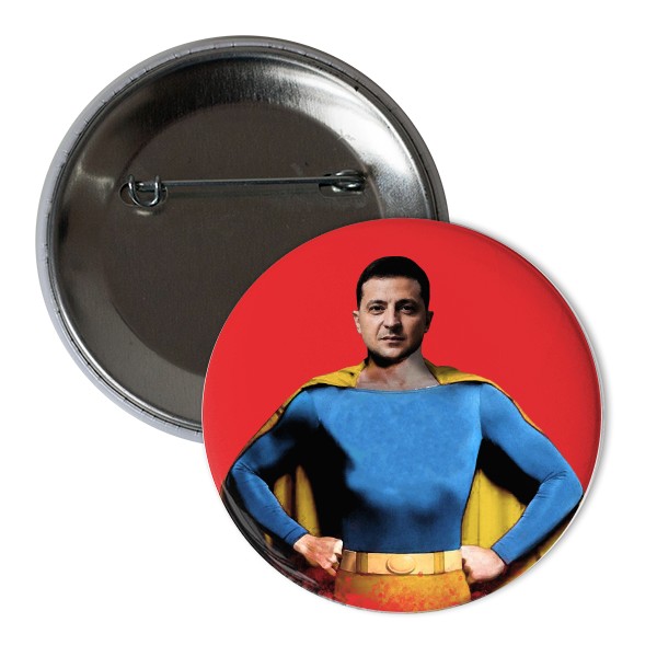 Odznak  s potlačou Zelenskyj