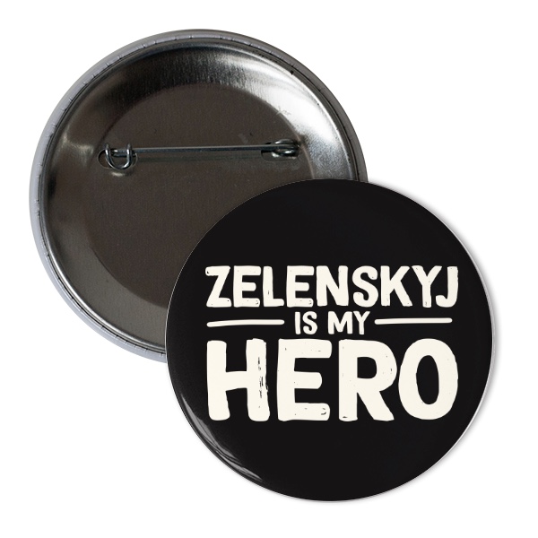 Odznáček  s potiskem Zelenskyj